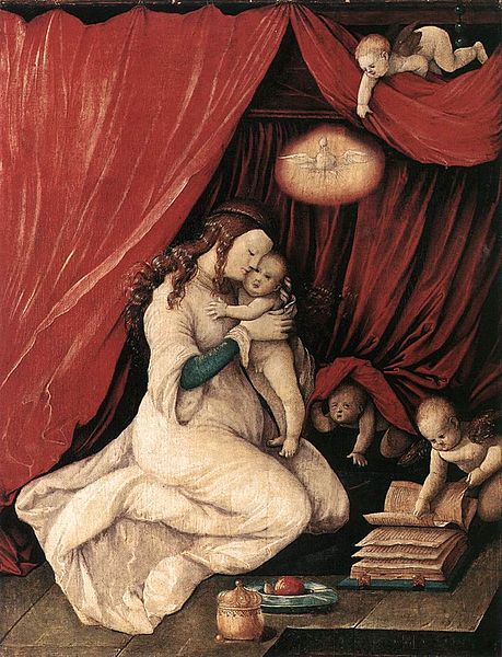 Hans Baldung Grien Virgin and Child in a Room